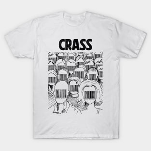 Barcode face Crass T-Shirt